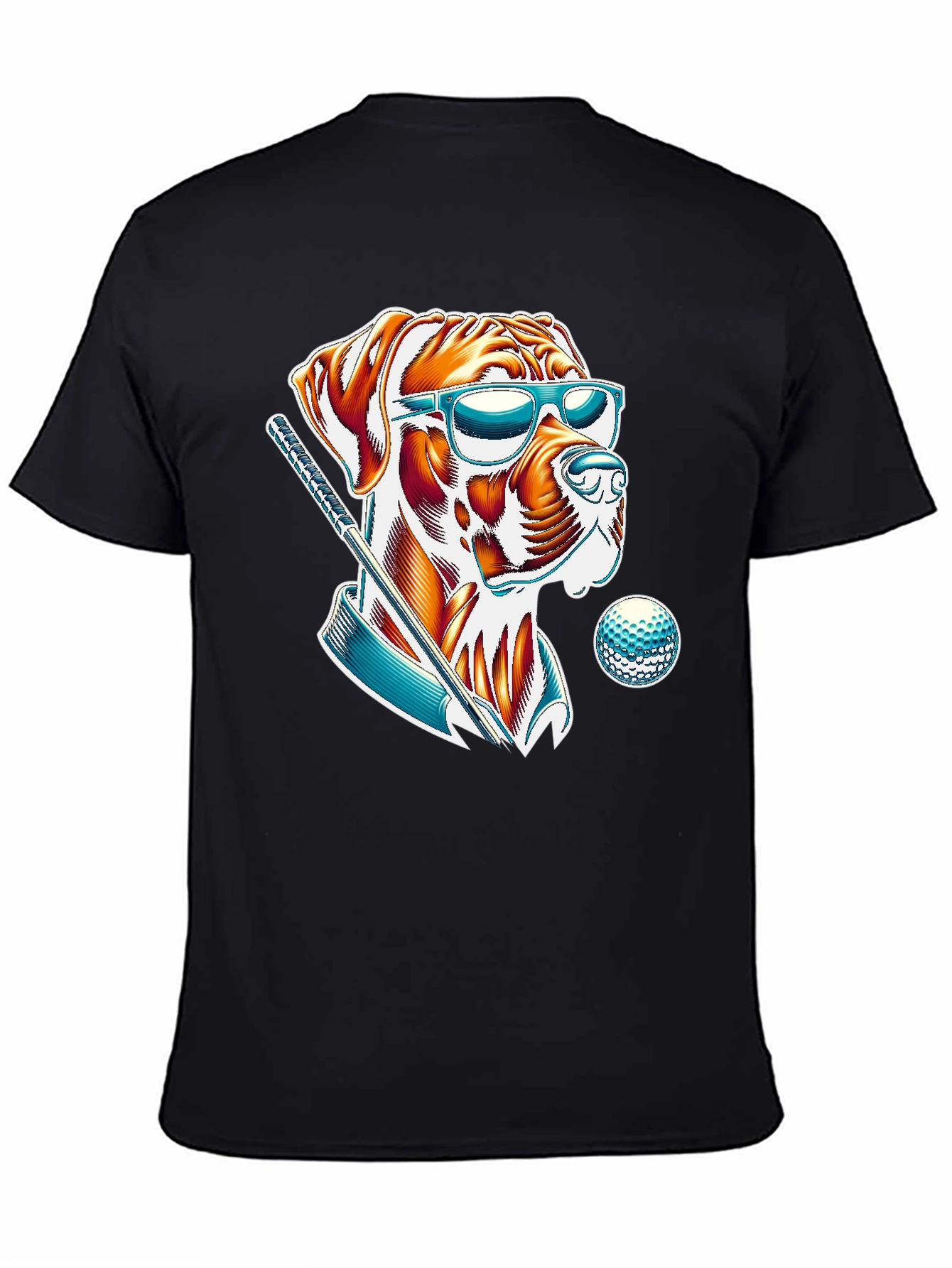Cool Dog Golfer T-Shirt - Trendy Graphic Tee