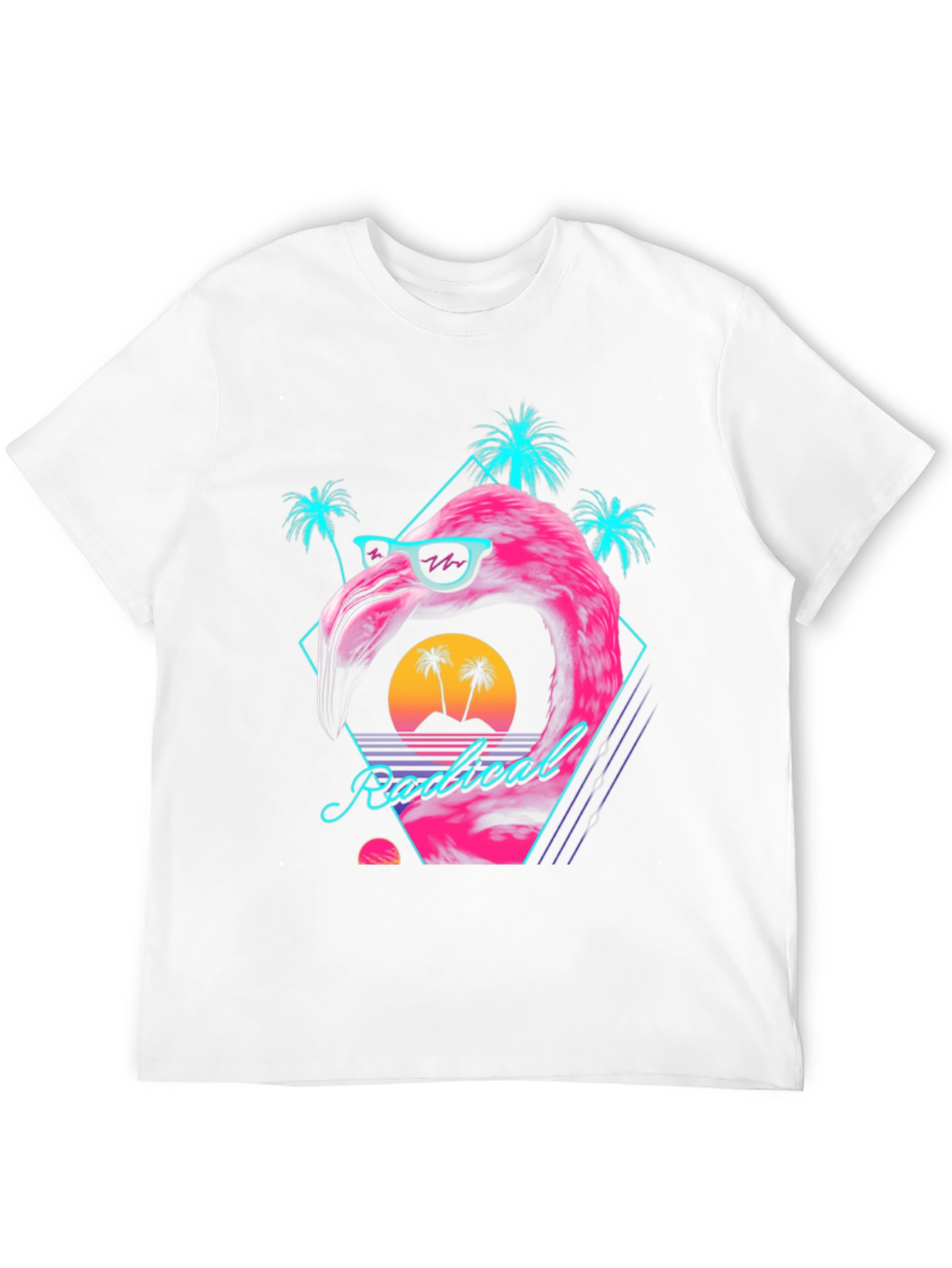 Radical Flamingo Graphic Tee - Retro Vibes
