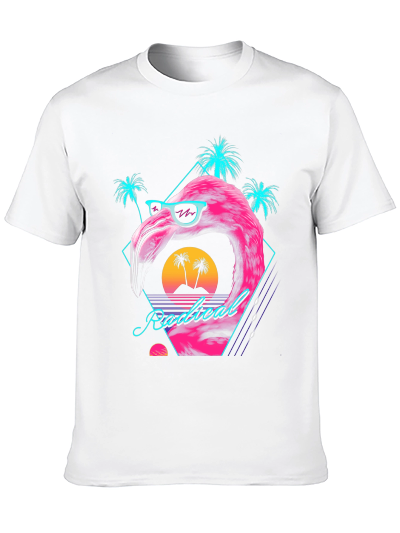 Radical Flamingo Graphic Tee - Retro Vibes