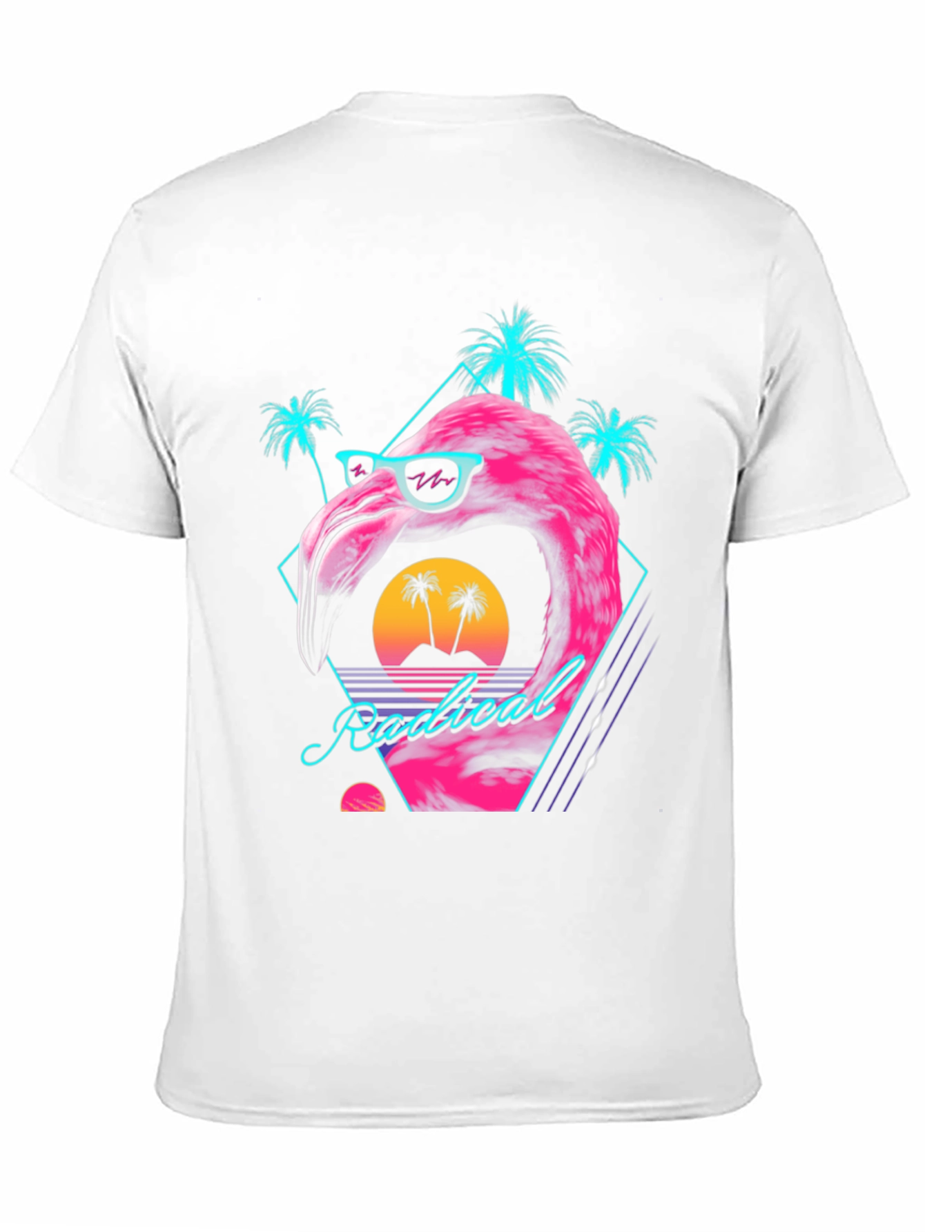Radical Flamingo Graphic Tee - Retro Vibes
