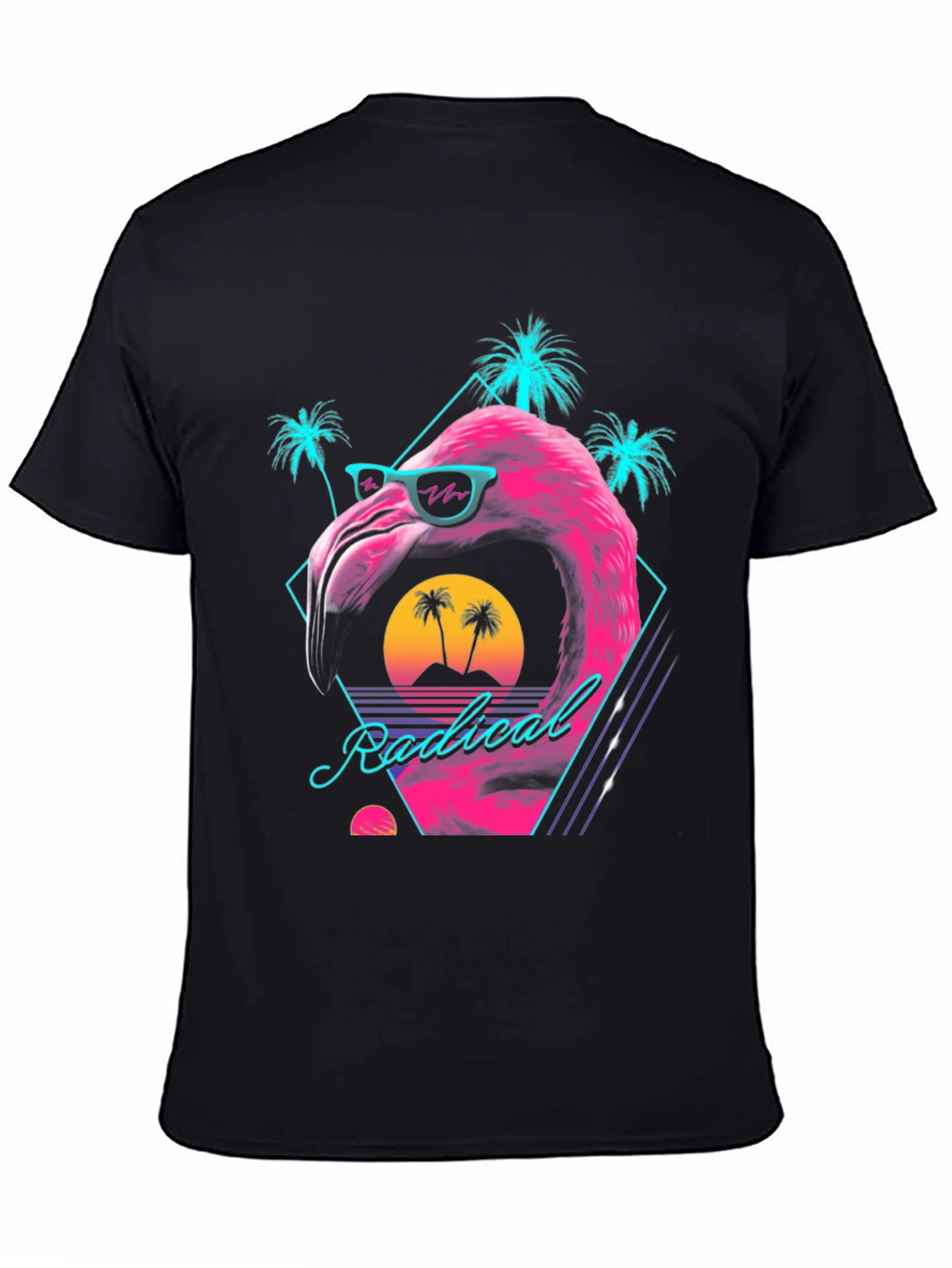 Radical Flamingo Graphic Tee - Retro Vibes
