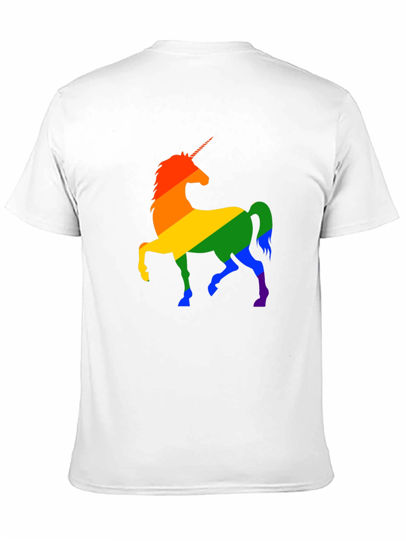 Rainbow Unicorn Graphic Tee - Black