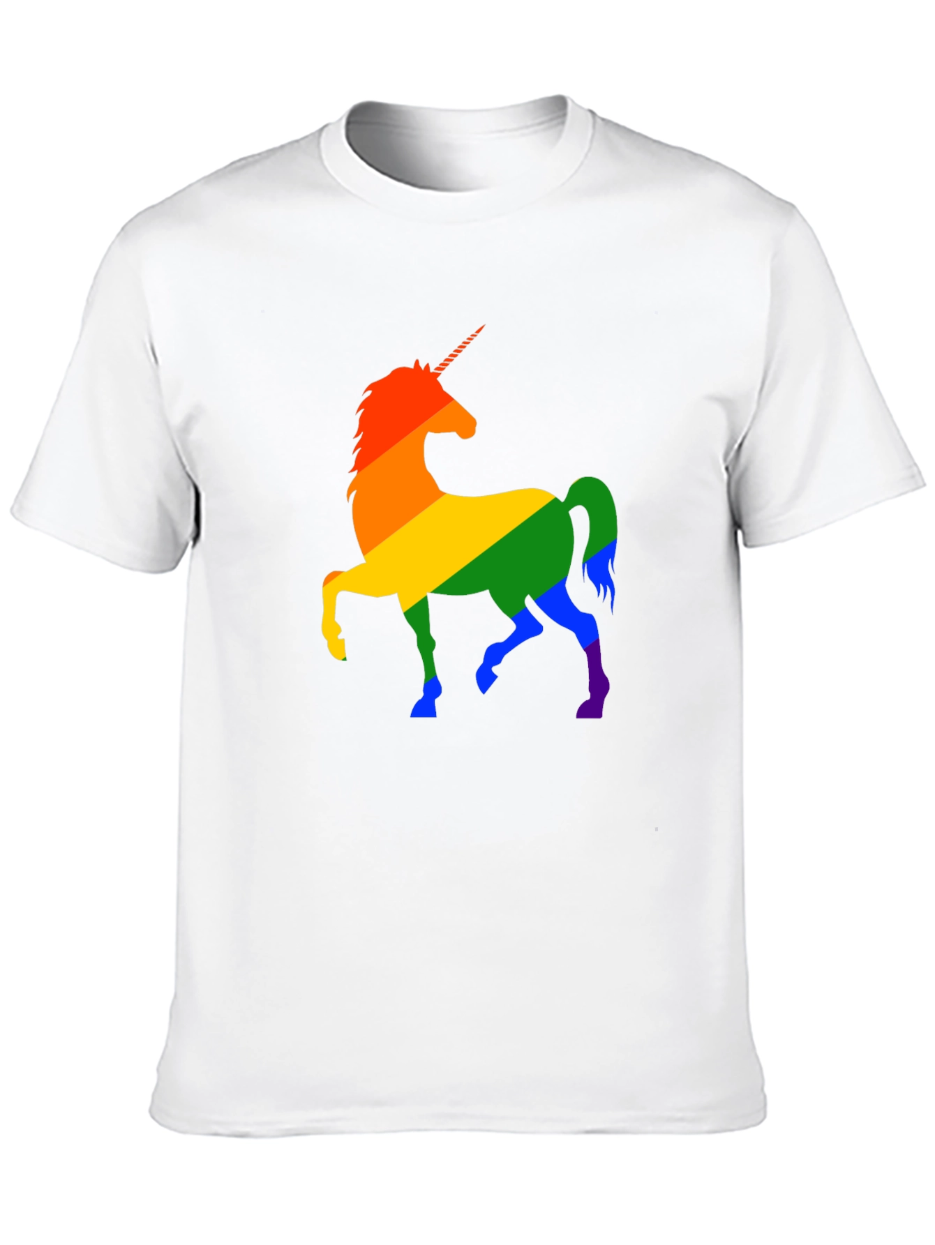 Rainbow Unicorn Graphic Tee - Black