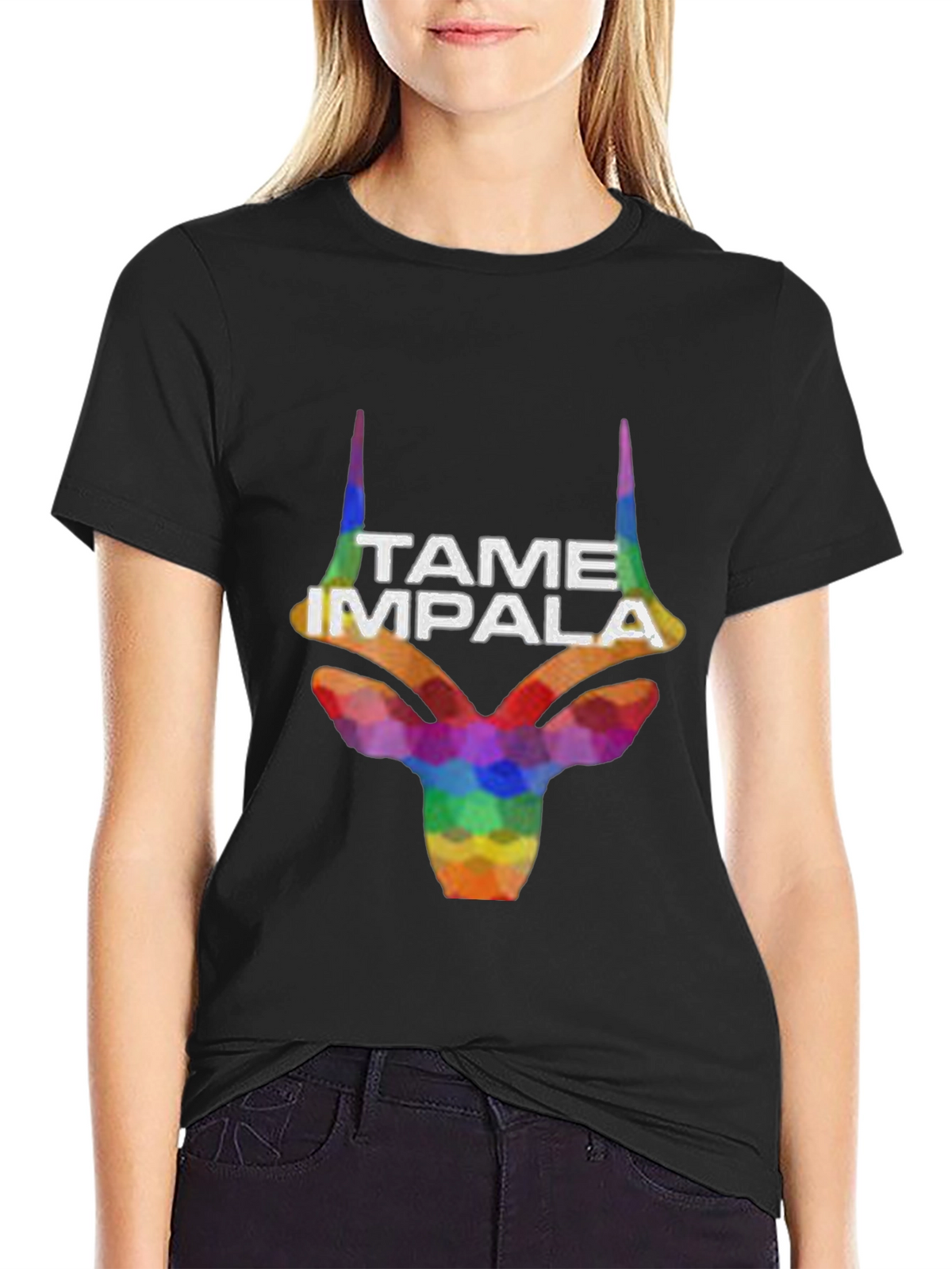 Tame Impala Graphic Print Black T-Shirt