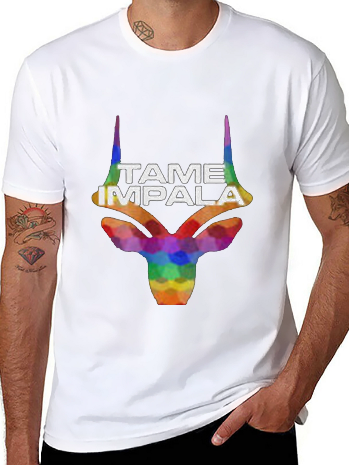 Tame Impala Graphic Print Black T-Shirt