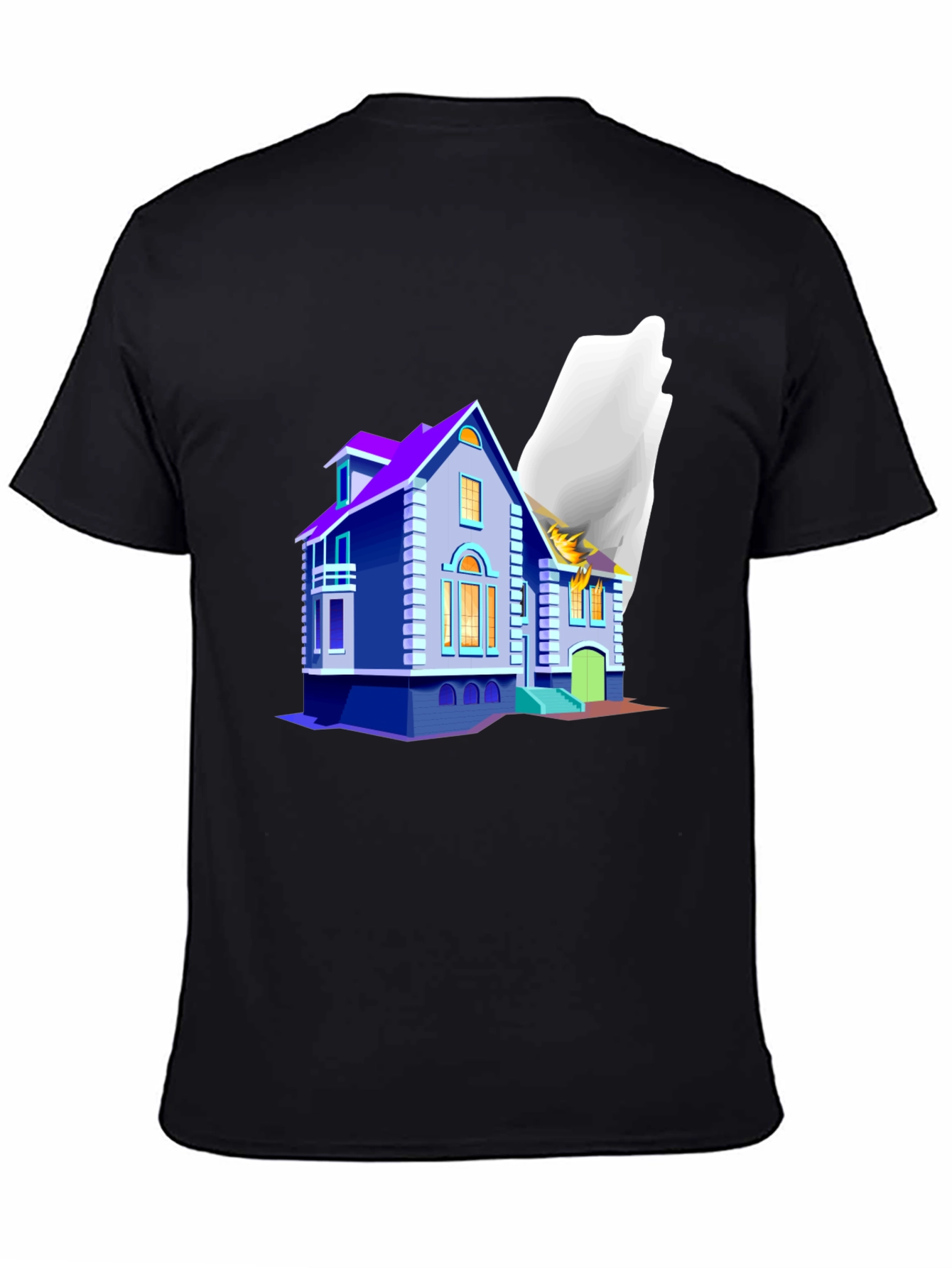Whimsical House Graphic T-Shirt - Unique Design