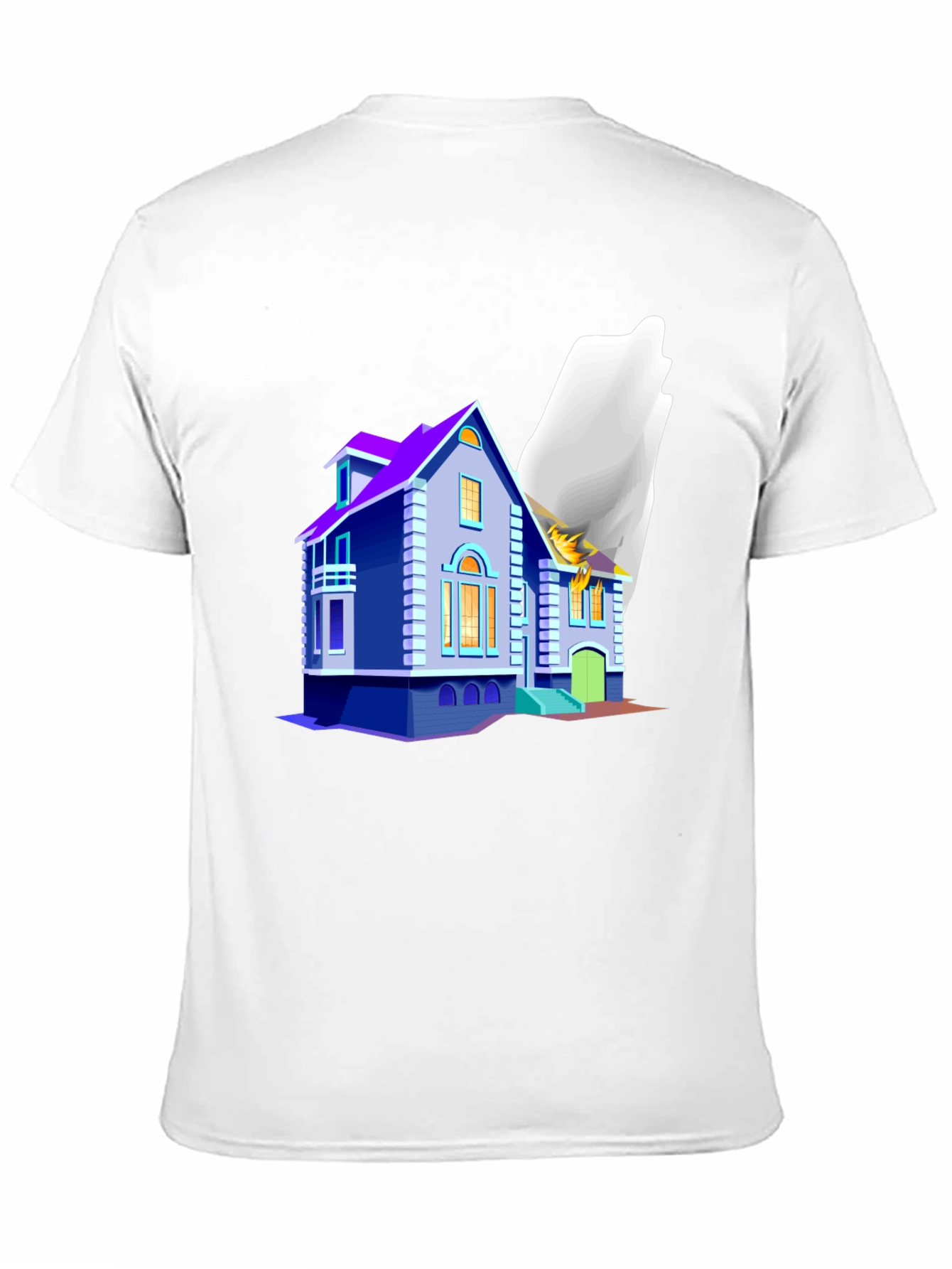 Whimsical House Graphic T-Shirt - Unique Design