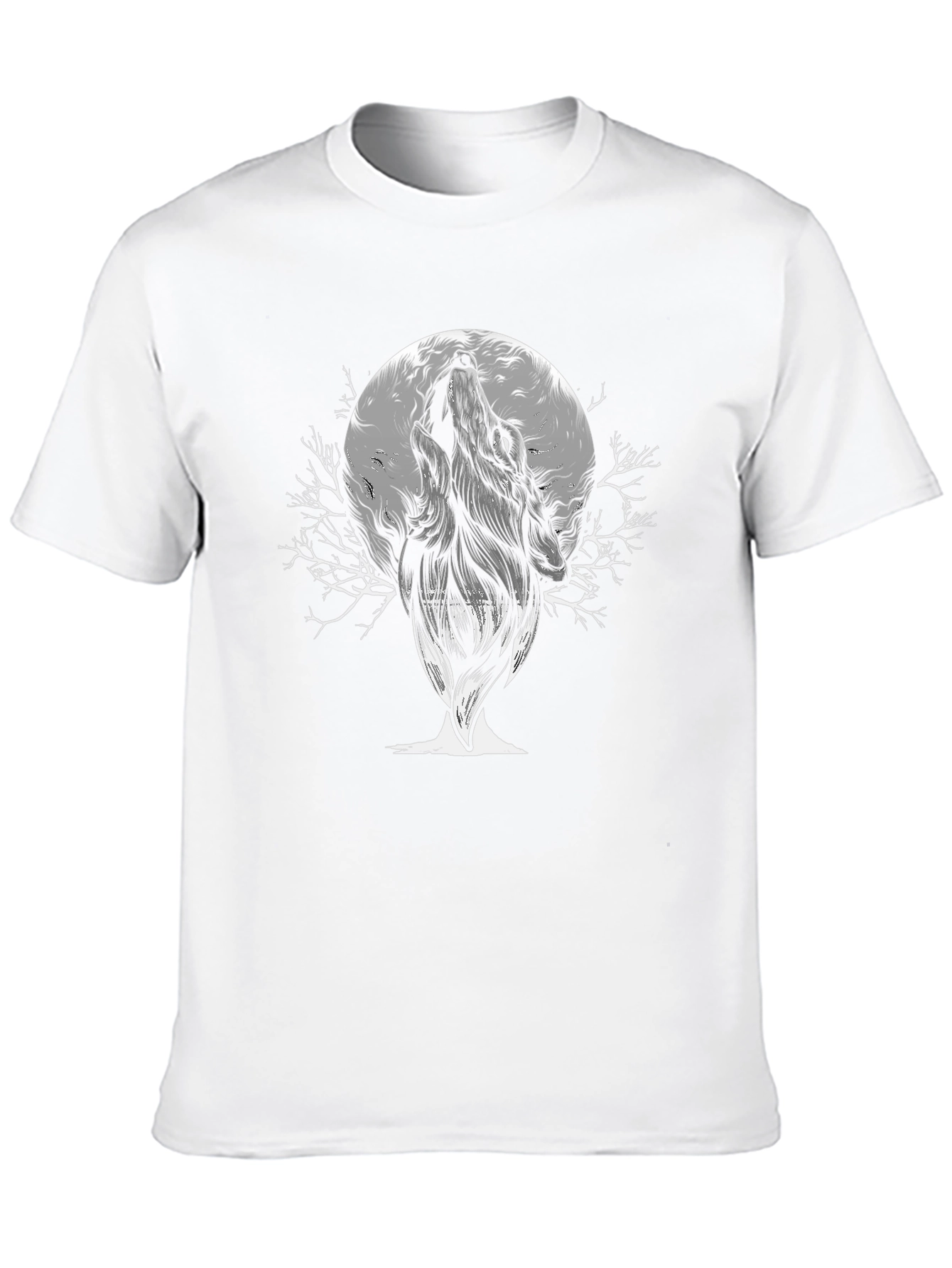 Wolf Moon Graphic Tee - Mens Black T-Shirt