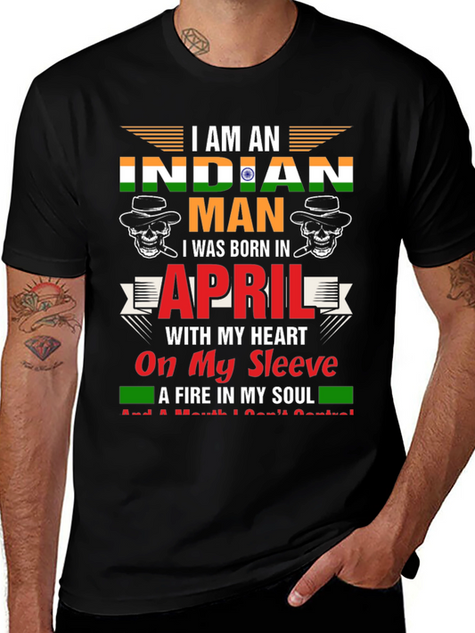 Indian Man April Birthday T-Shirt