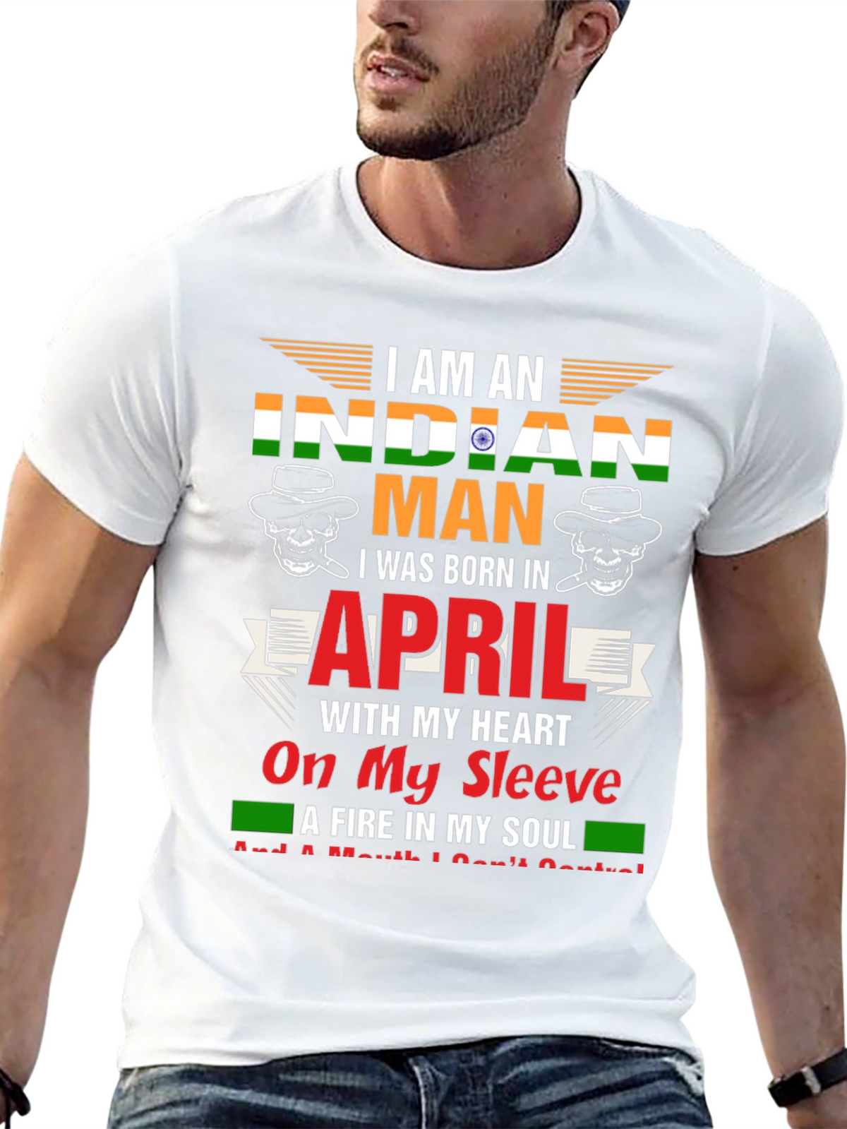 Indian Man April Birthday T-Shirt