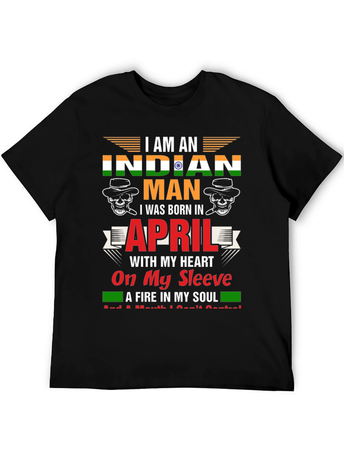 Indian Man April Birthday T-Shirt