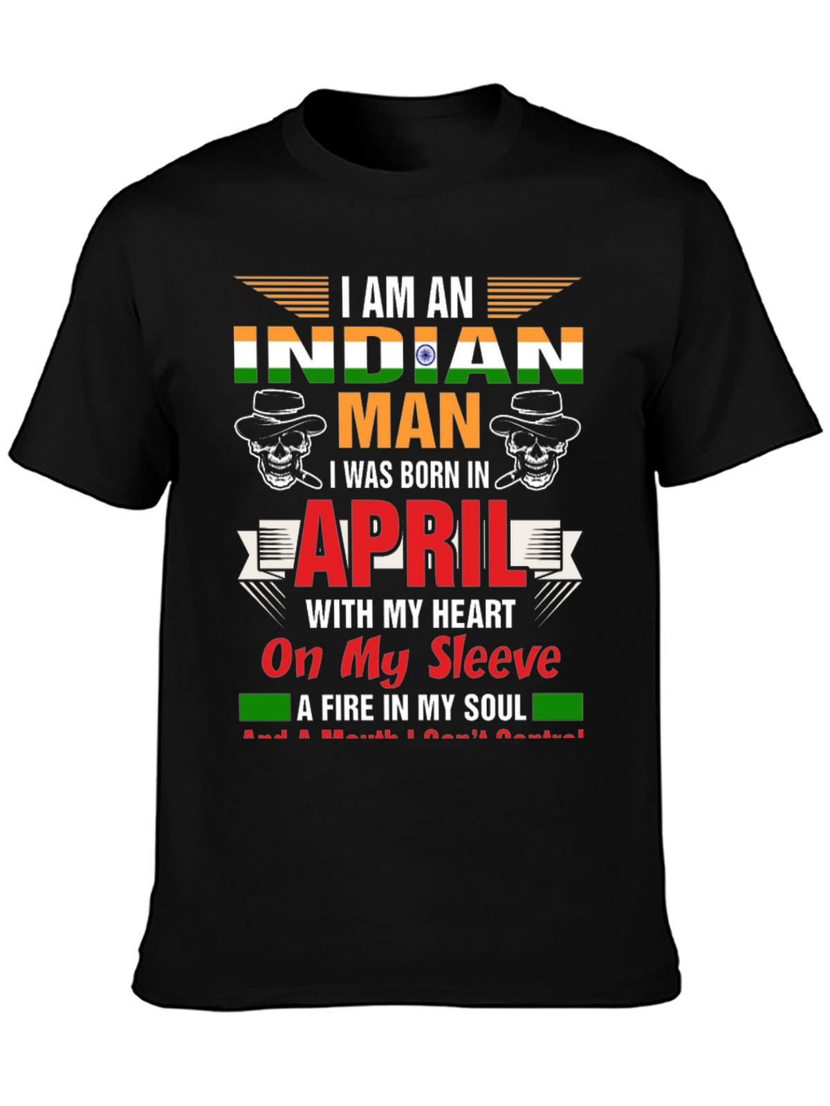 Indian Man April Birthday T-Shirt