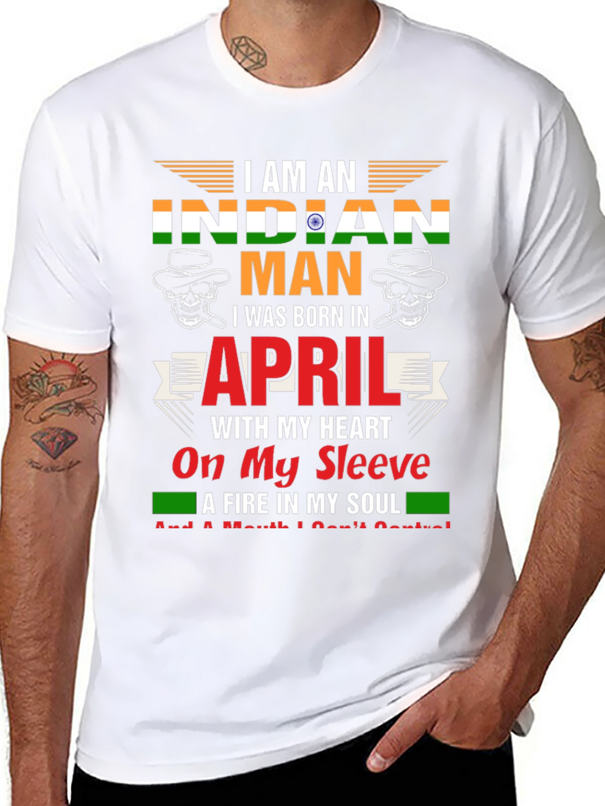 Indian Man April Birthday T-Shirt