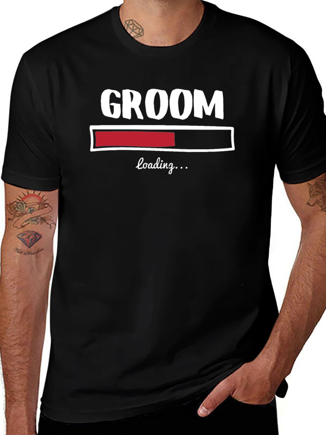 Groom Loading Funny Wedding T-Shirt