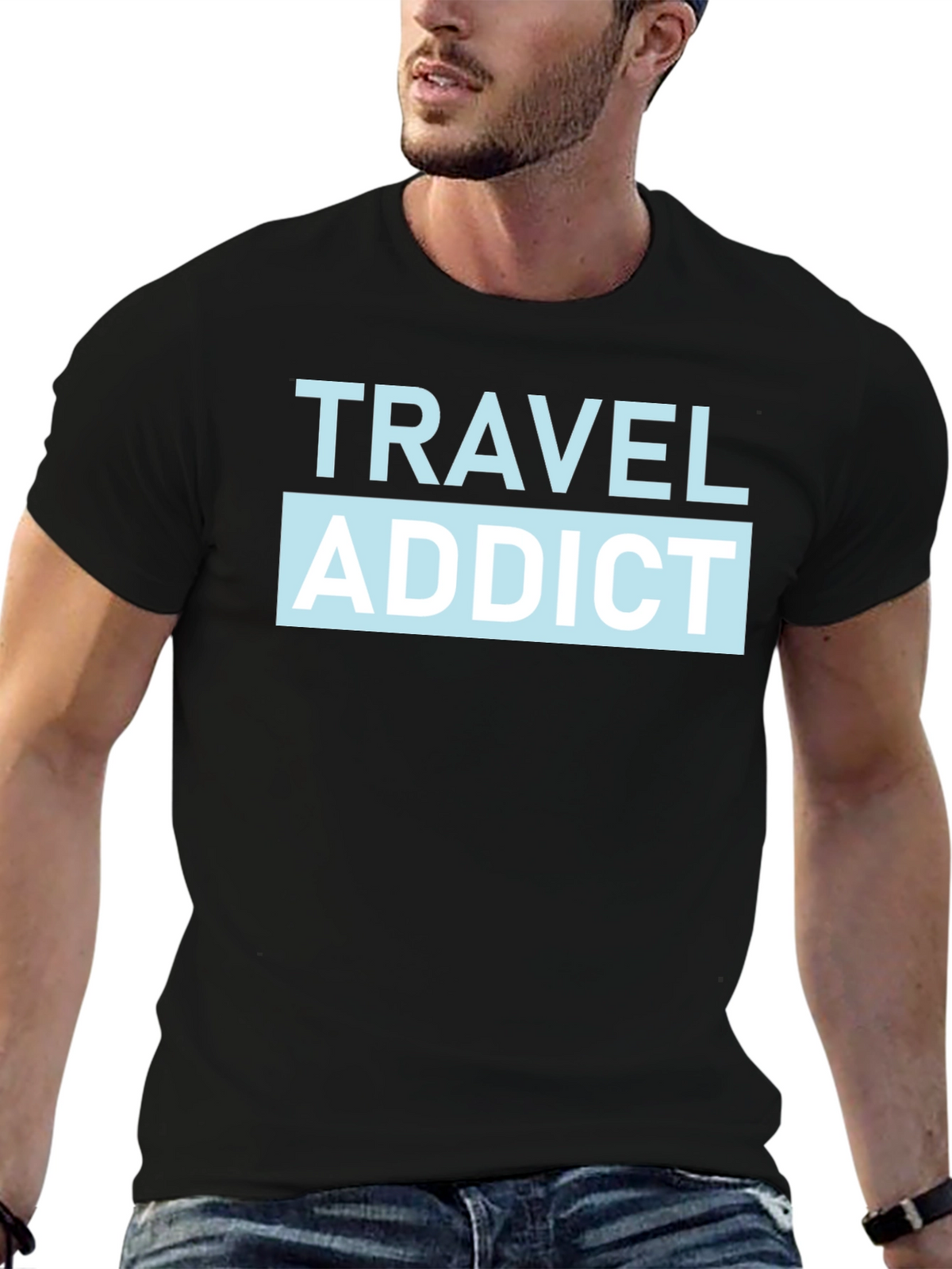 Travel Addict Graphic T-Shirt