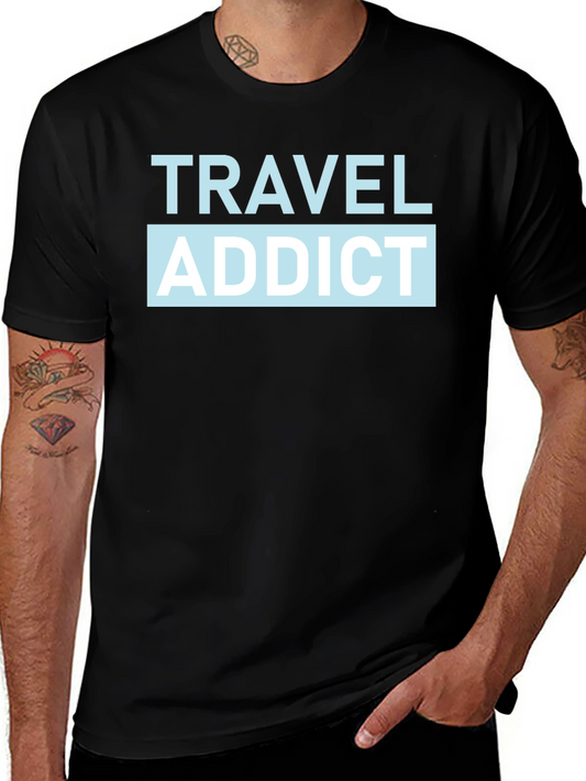 Travel Addict Graphic T-Shirt