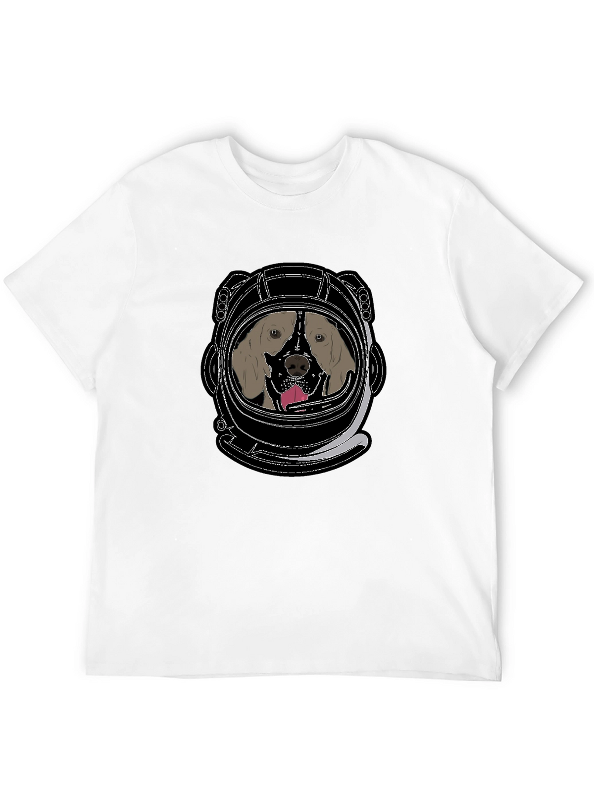 Dog Astronaut T-Shirt: Space Pup in a Helmet