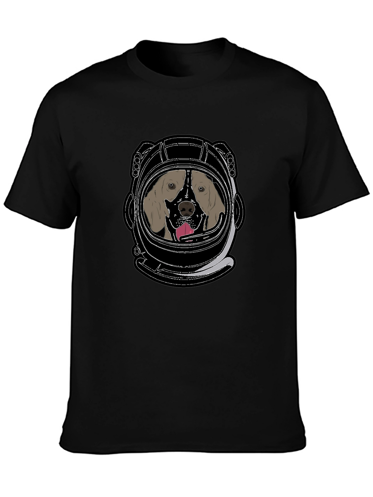 Dog Astronaut T-Shirt: Space Pup in a Helmet