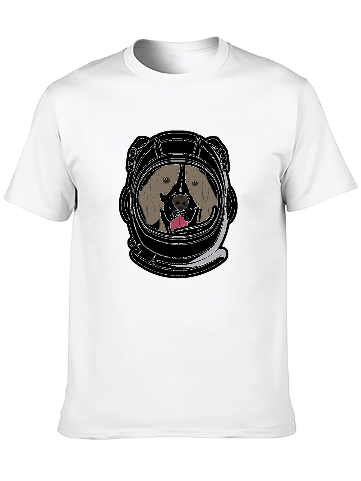 Dog Astronaut T-Shirt: Space Pup in a Helmet