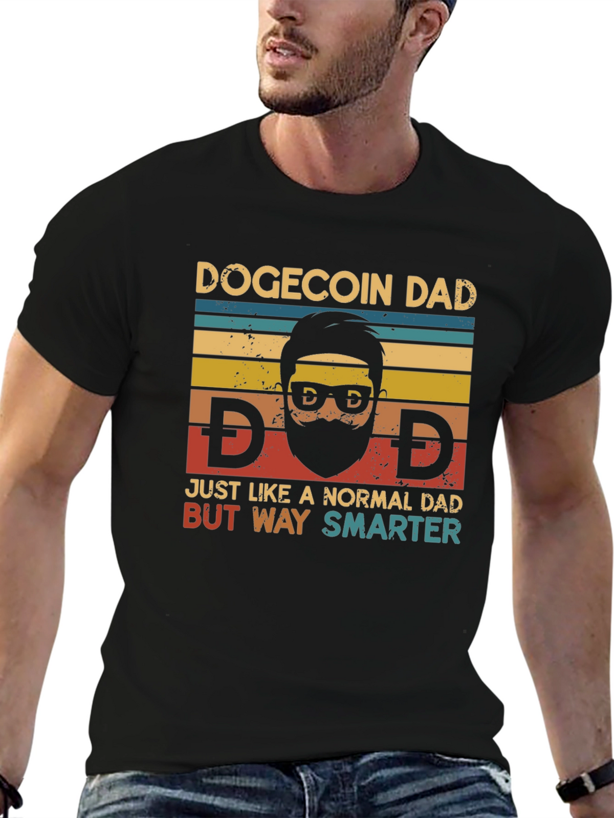 Dogecoin Dad T-Shirt - Crypto Humor