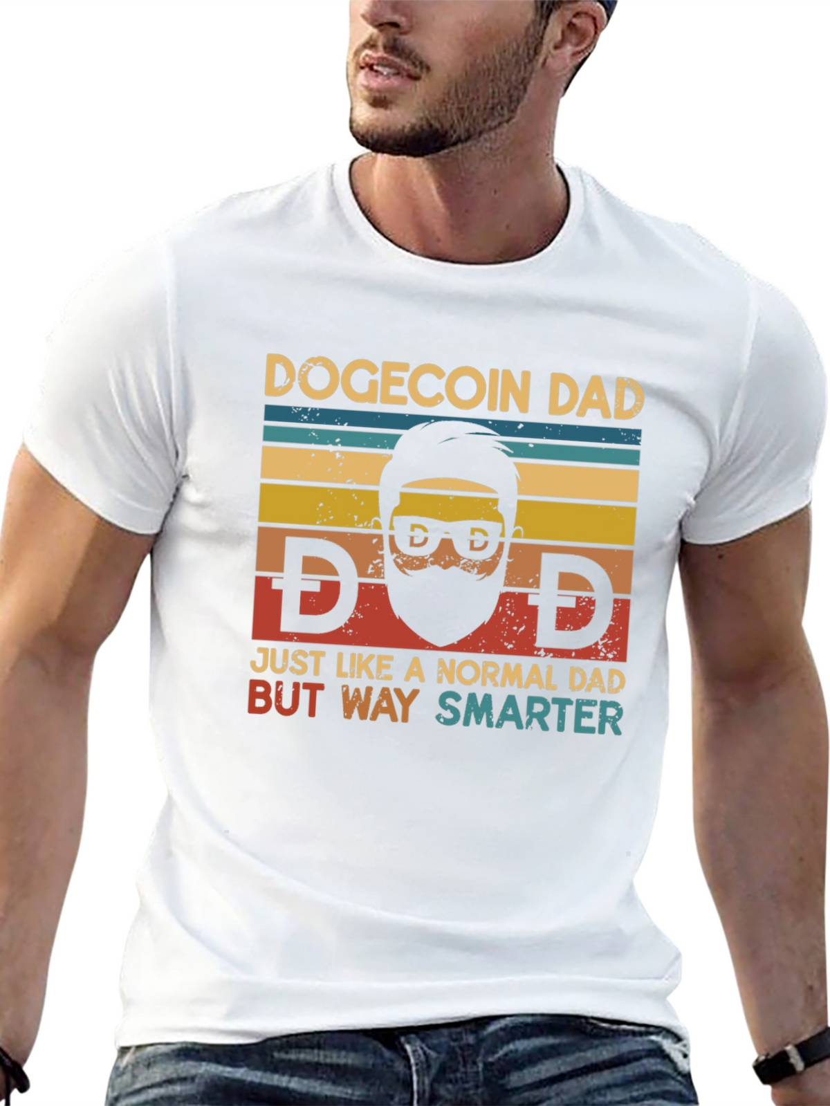Dogecoin Dad T-Shirt - Crypto Humor