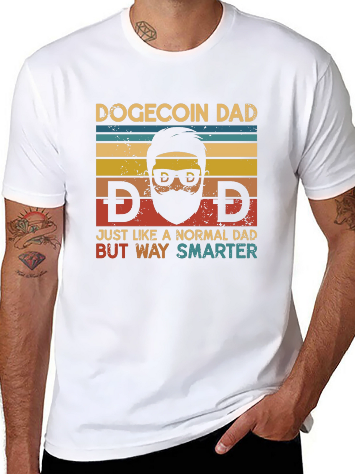 Dogecoin Dad T-Shirt - Crypto Humor