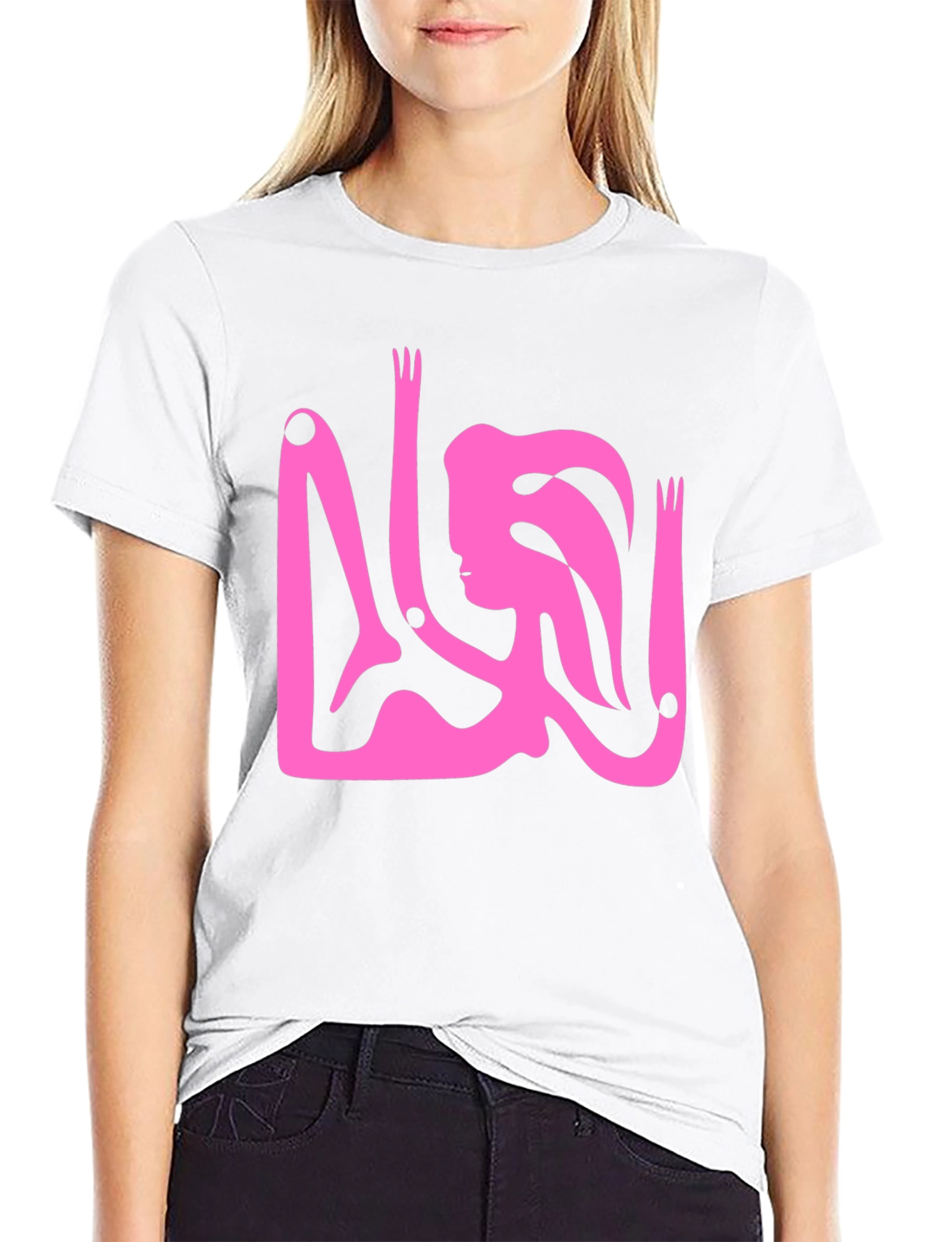 Abstract Art Graphic Tee - Black Unisex T-Shirt