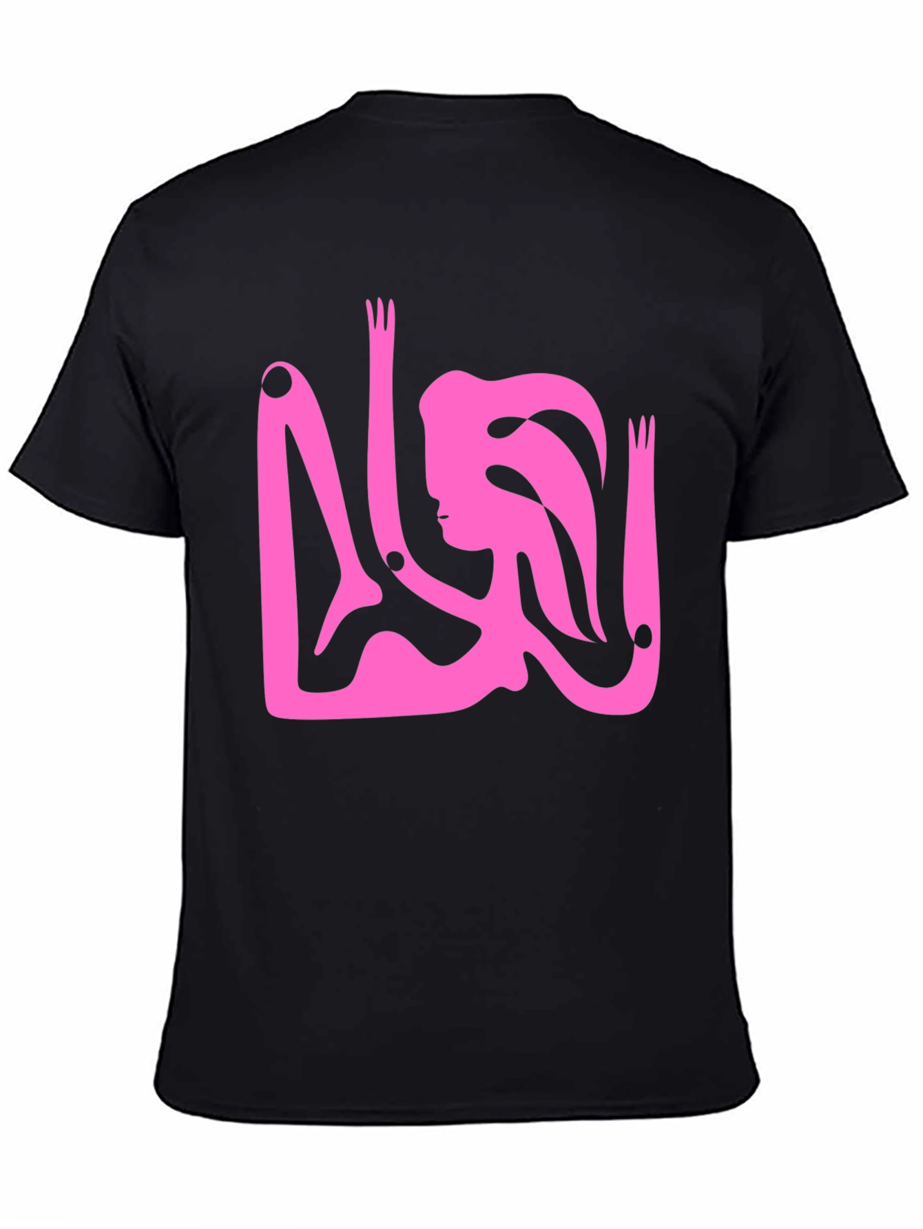 Abstract Art Graphic Tee - Black Unisex T-Shirt