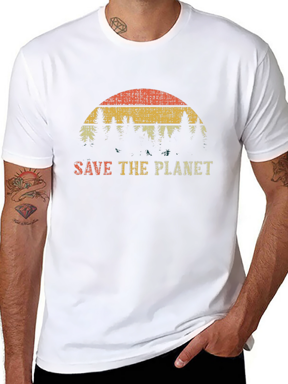 Save the Planet Retro T-Shirt