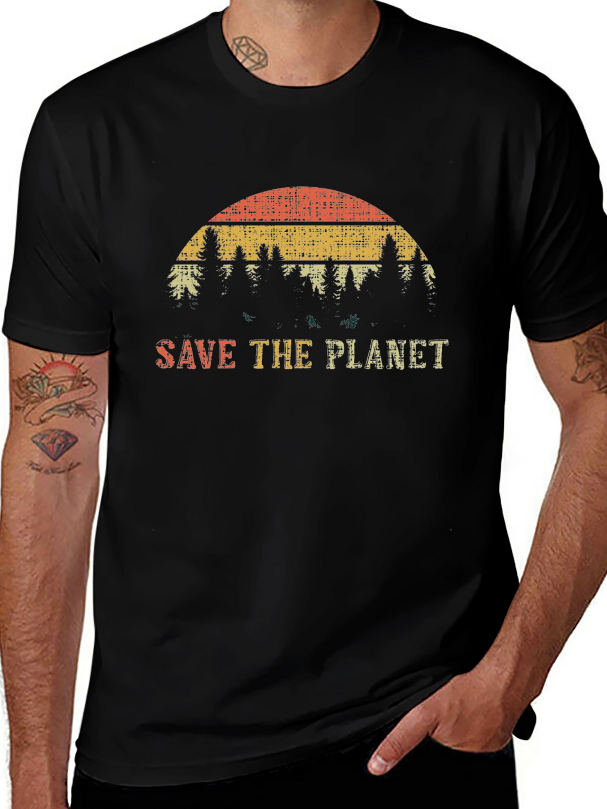 Save the Planet Retro T-Shirt