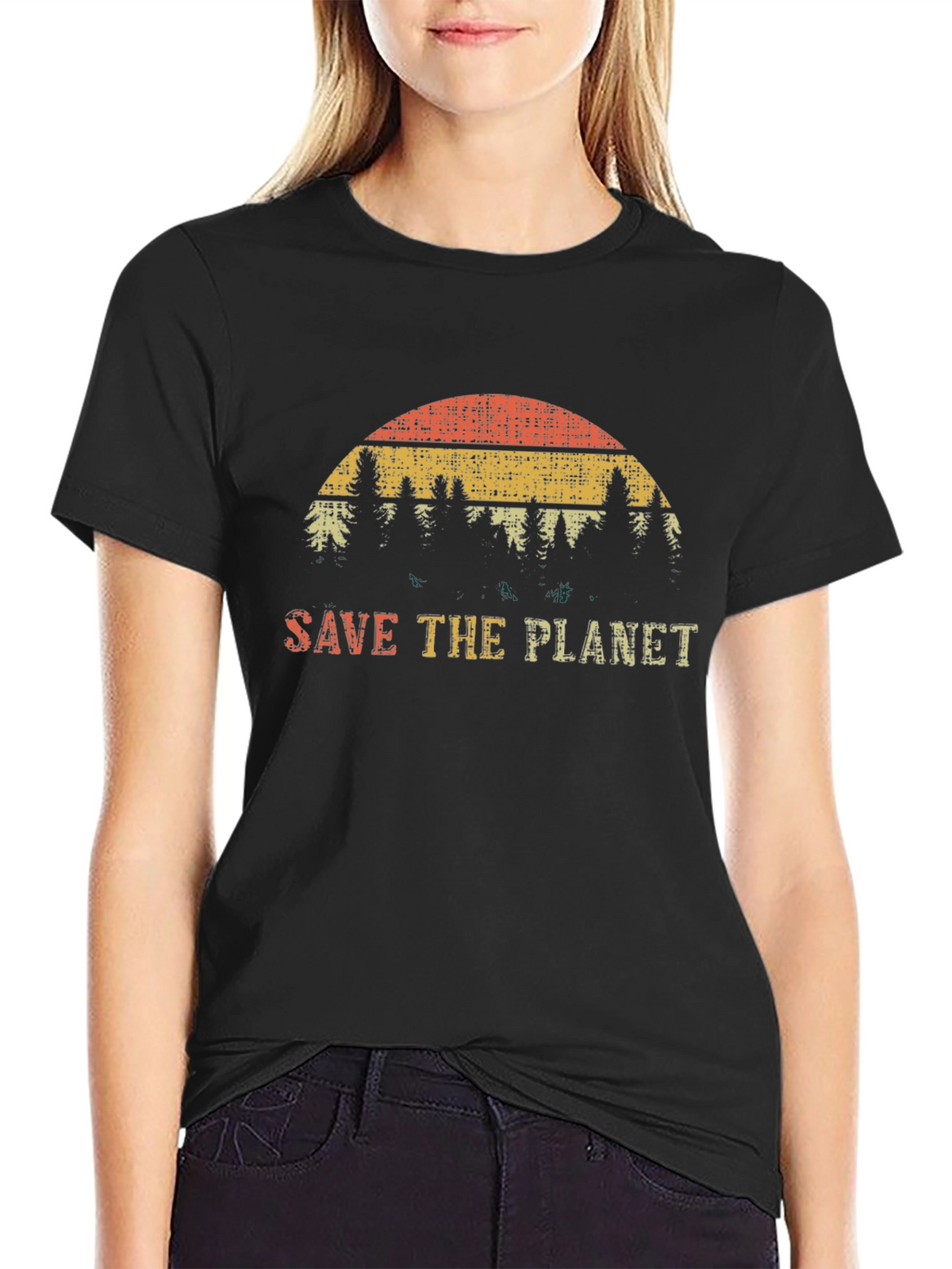Save the Planet Retro T-Shirt