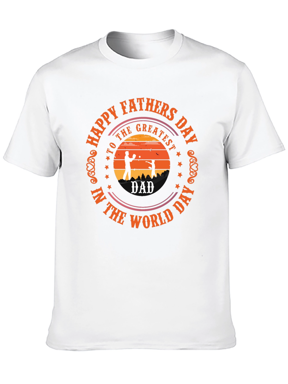 Happy Fathers Day Black T-Shirt