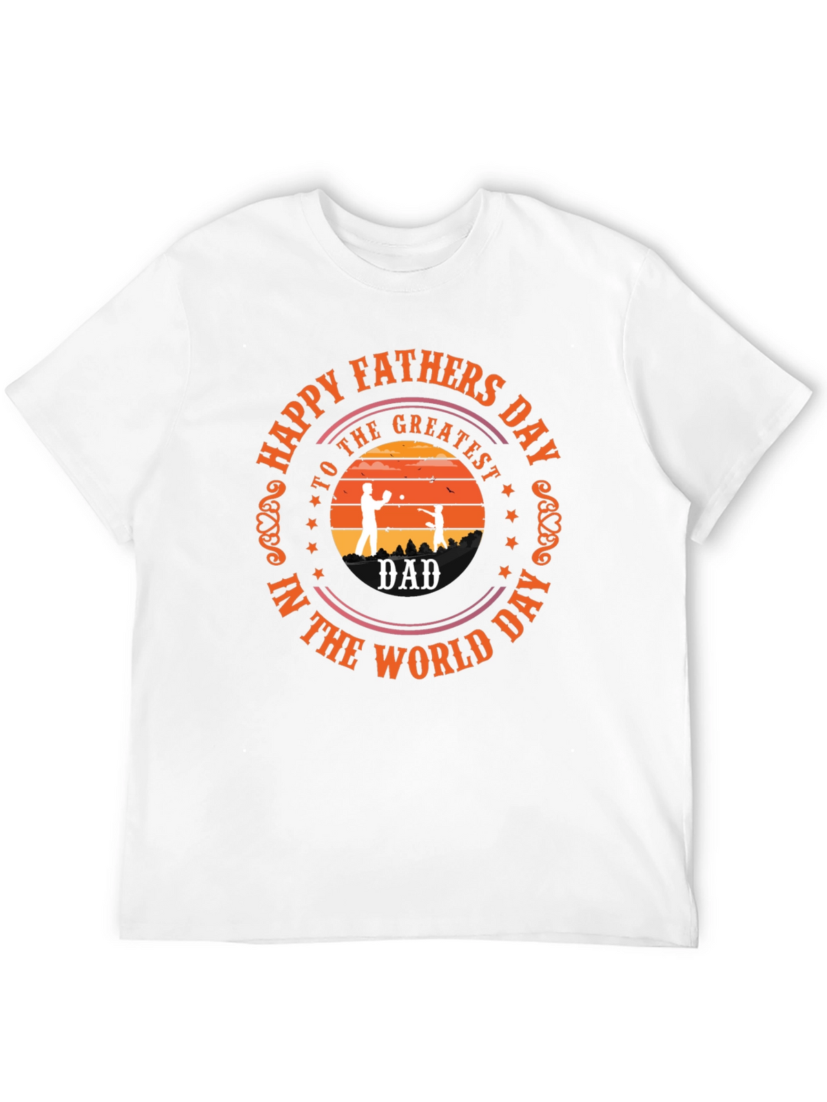 Happy Fathers Day Black T-Shirt