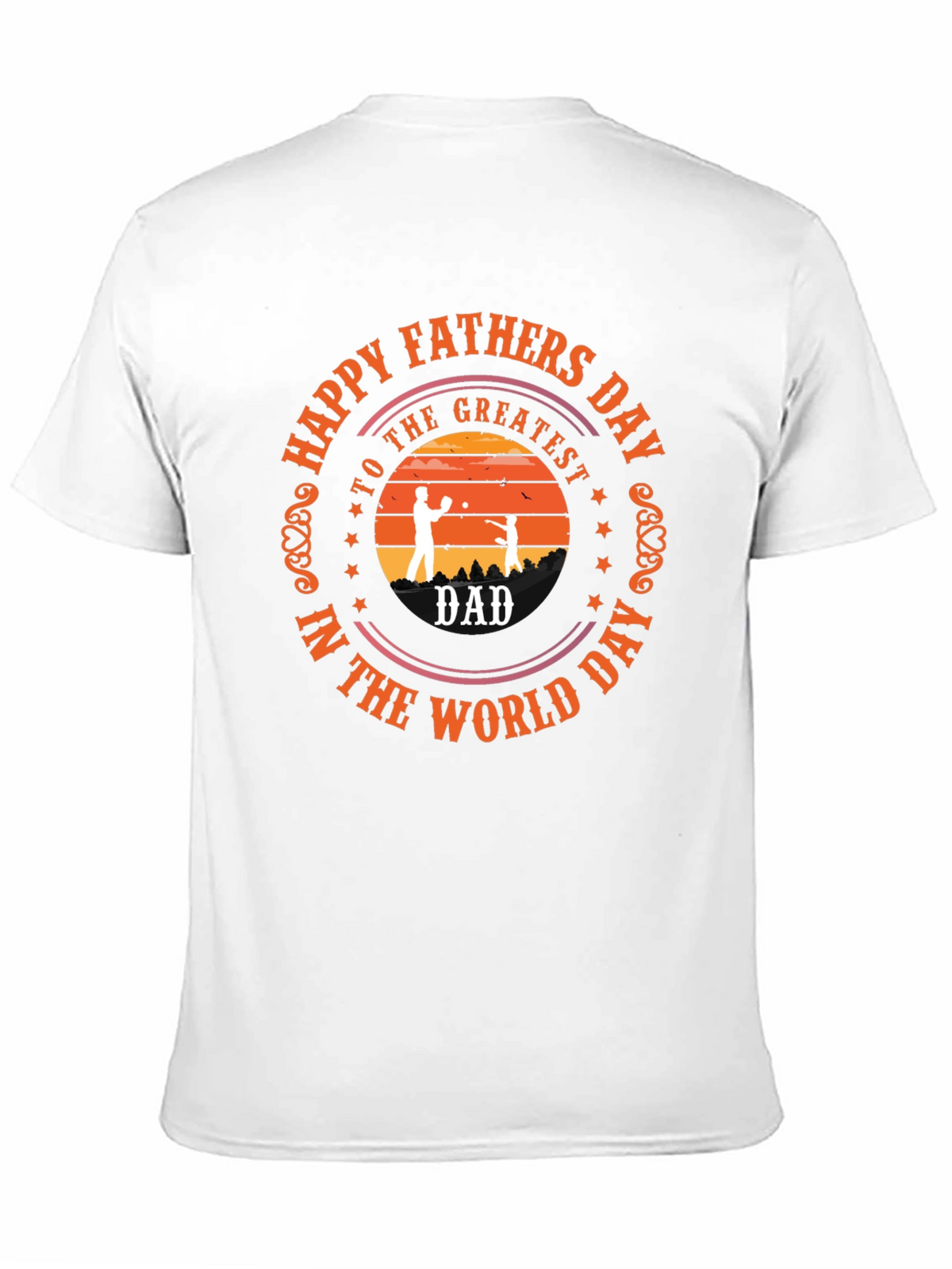 Happy Fathers Day Black T-Shirt