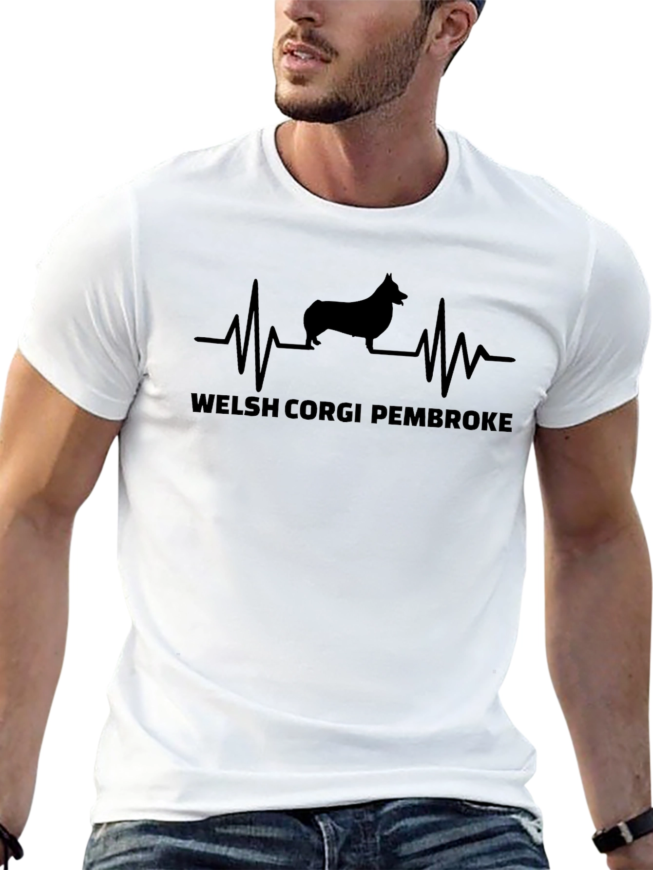 Welsh Corgi Pembroke Heartbeat T-Shirt