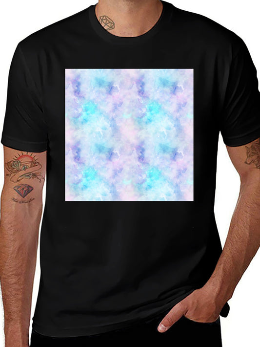 Watercolor Pattern T-Shirt - Mens Casual Tee