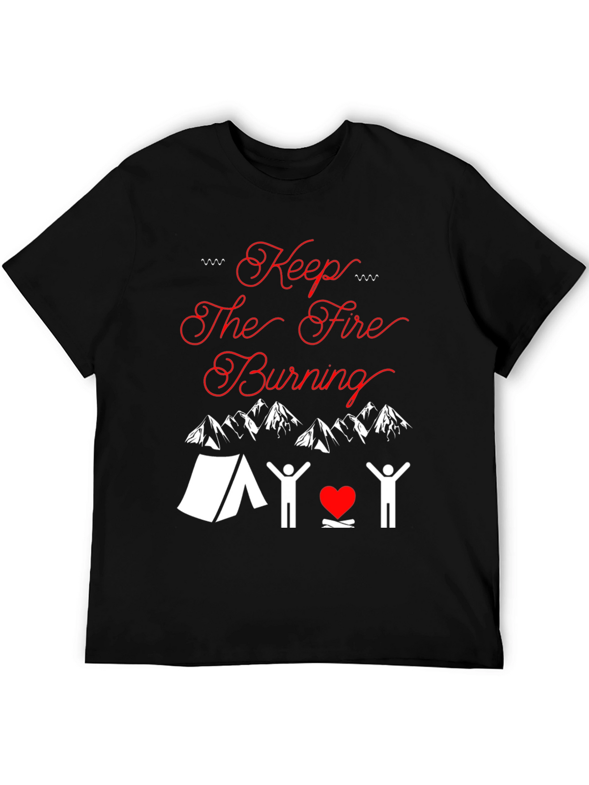 Keep The Fire Burning Camping T-Shirt