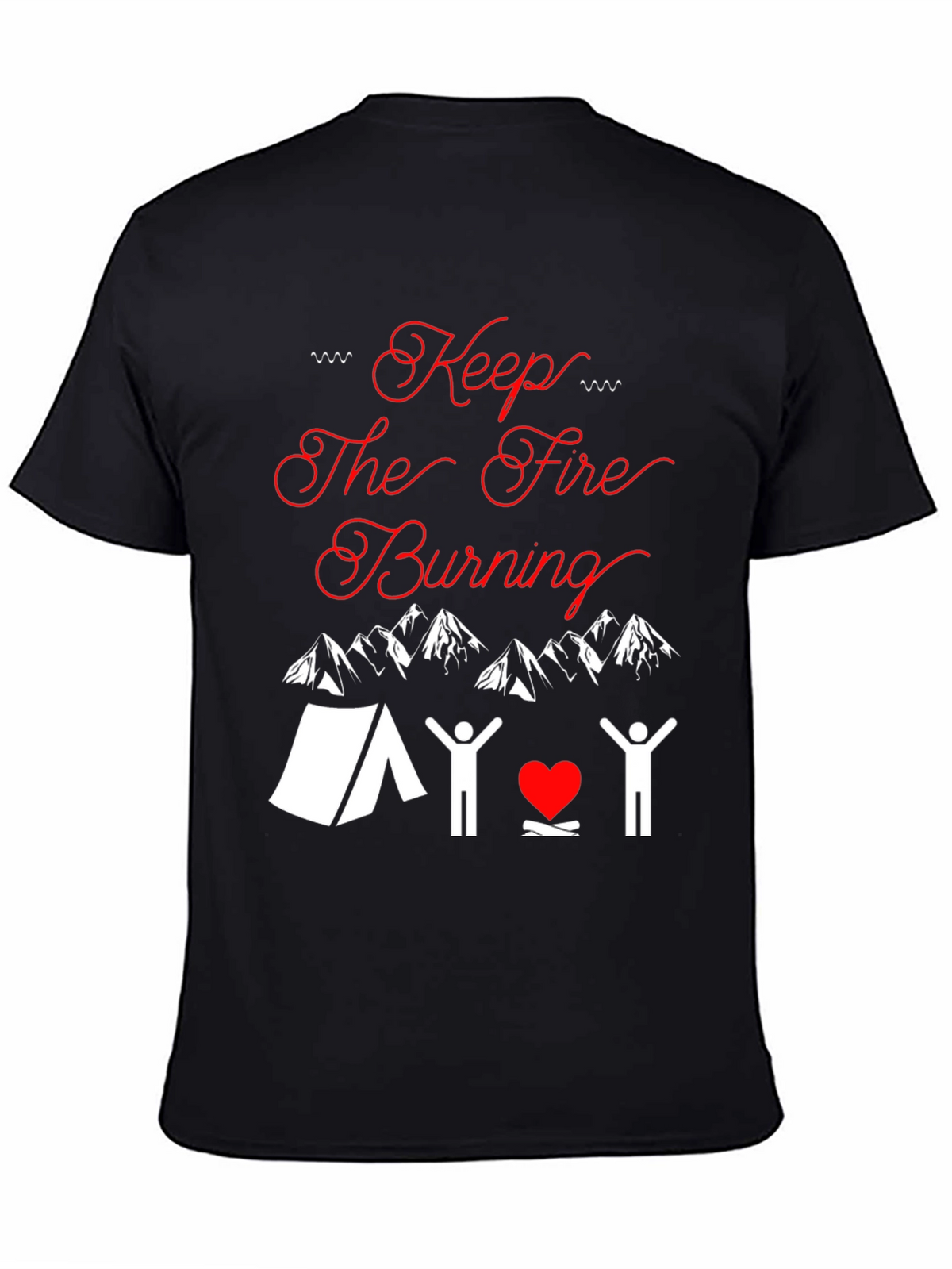Keep The Fire Burning Camping T-Shirt