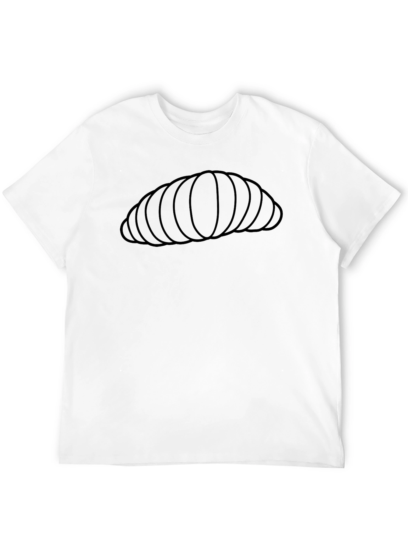 Unique Bread Roll Graphic T-Shirt - Casual Comfort