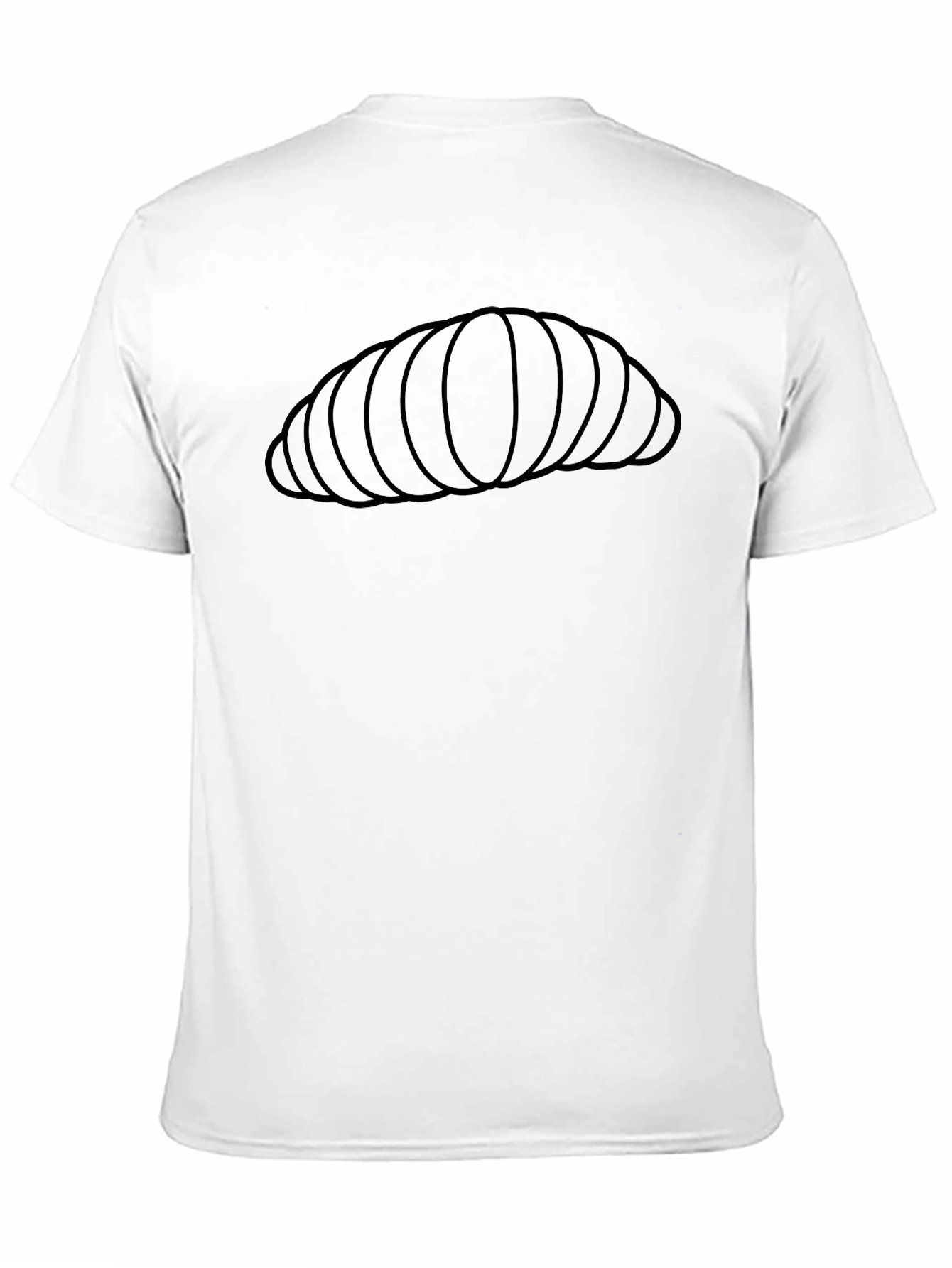Unique Bread Roll Graphic T-Shirt - Casual Comfort