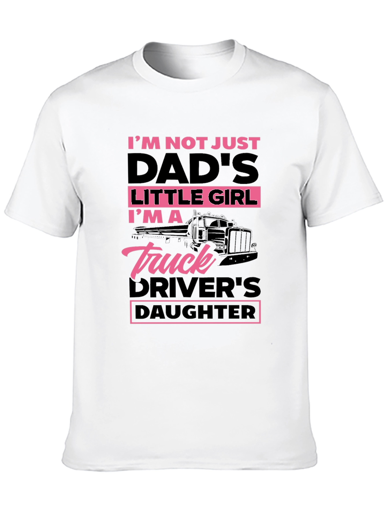 Truck Drivers Daughter T-Shirt - Black