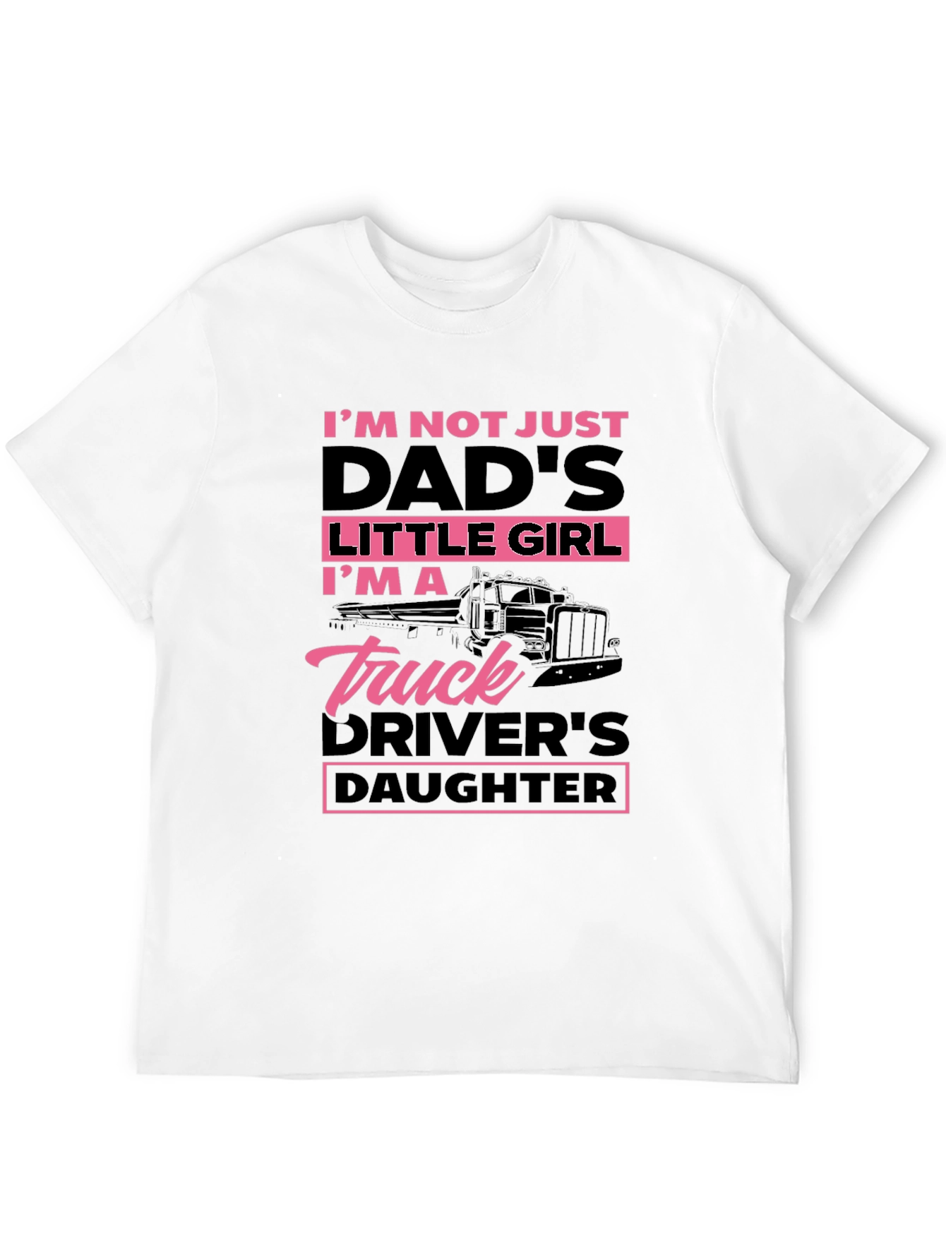Truck Drivers Daughter T-Shirt - Black