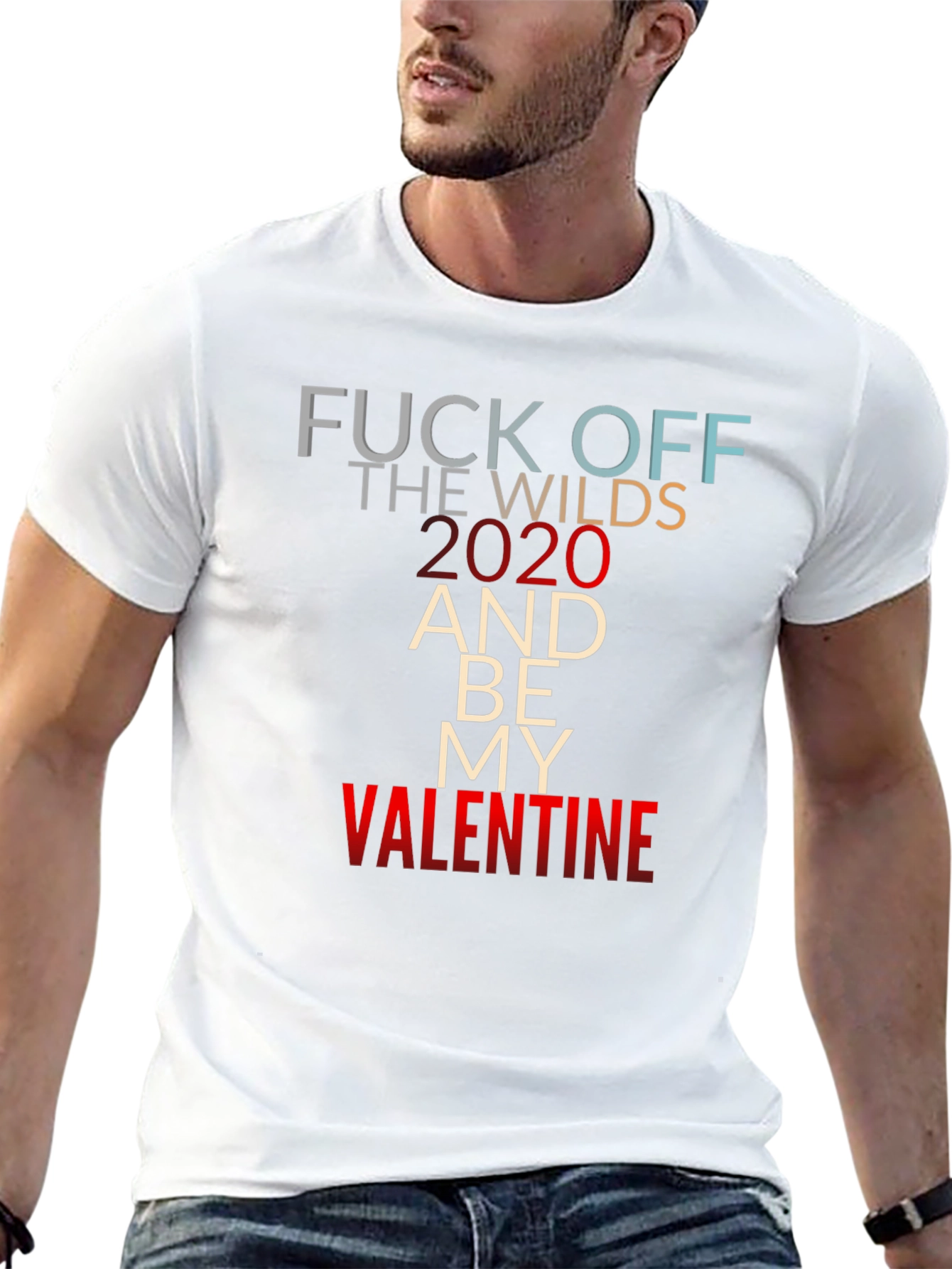Fuck Off The Wilds Valentine Black Tee