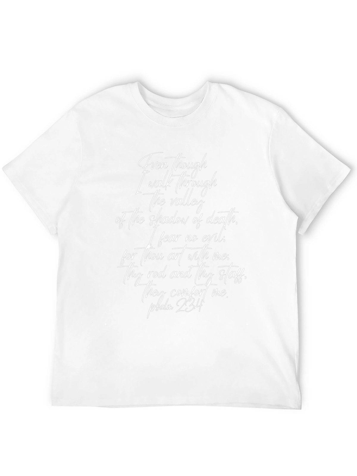 Faith-Inspired T-Shirt: Psalm 23:4 Verse