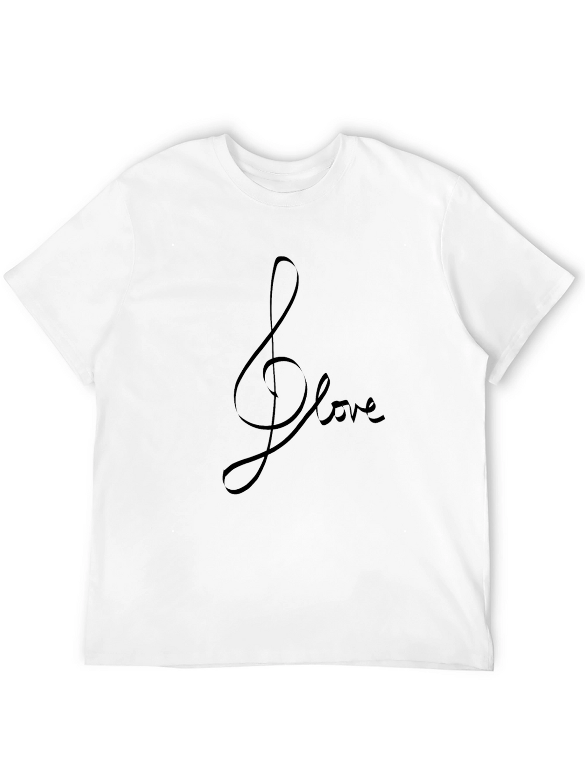 Musical Love Tee - Stylish Black T-Shirt