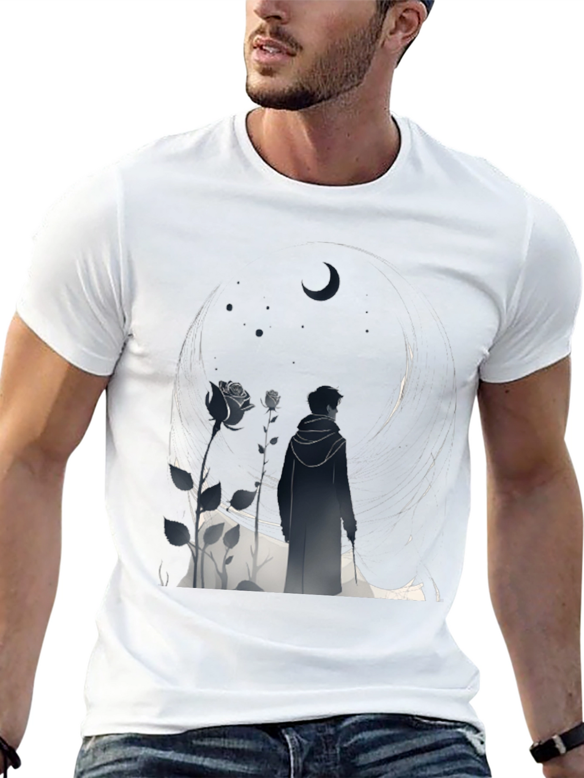 Midnight Bloom Graphic Tee