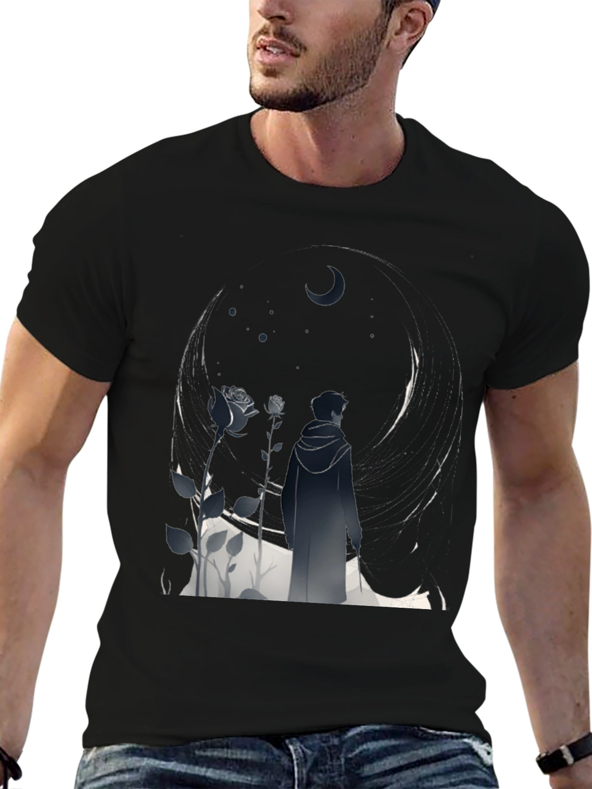 Midnight Bloom Graphic Tee