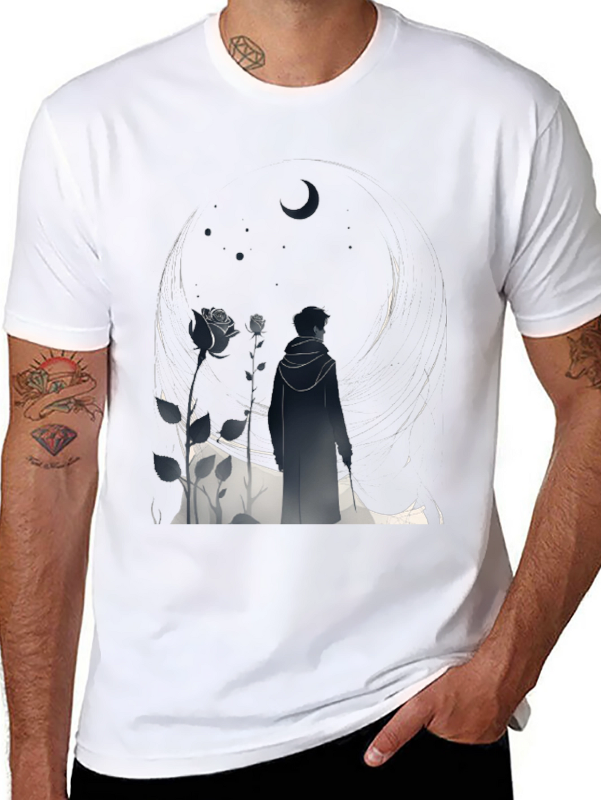 Midnight Bloom Graphic Tee