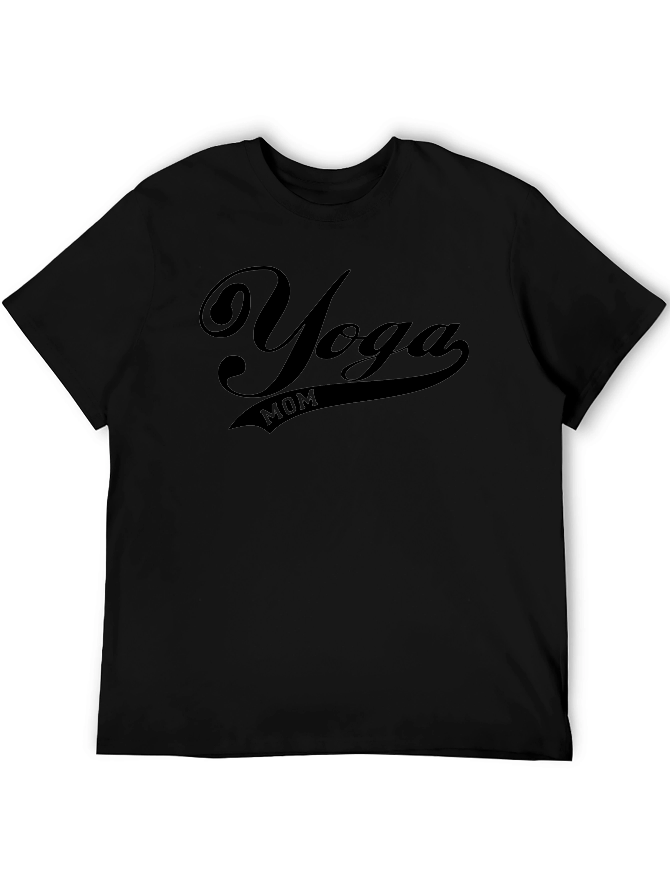 Yoga Mom Black T-Shirt - Stylish Fitness Apparel