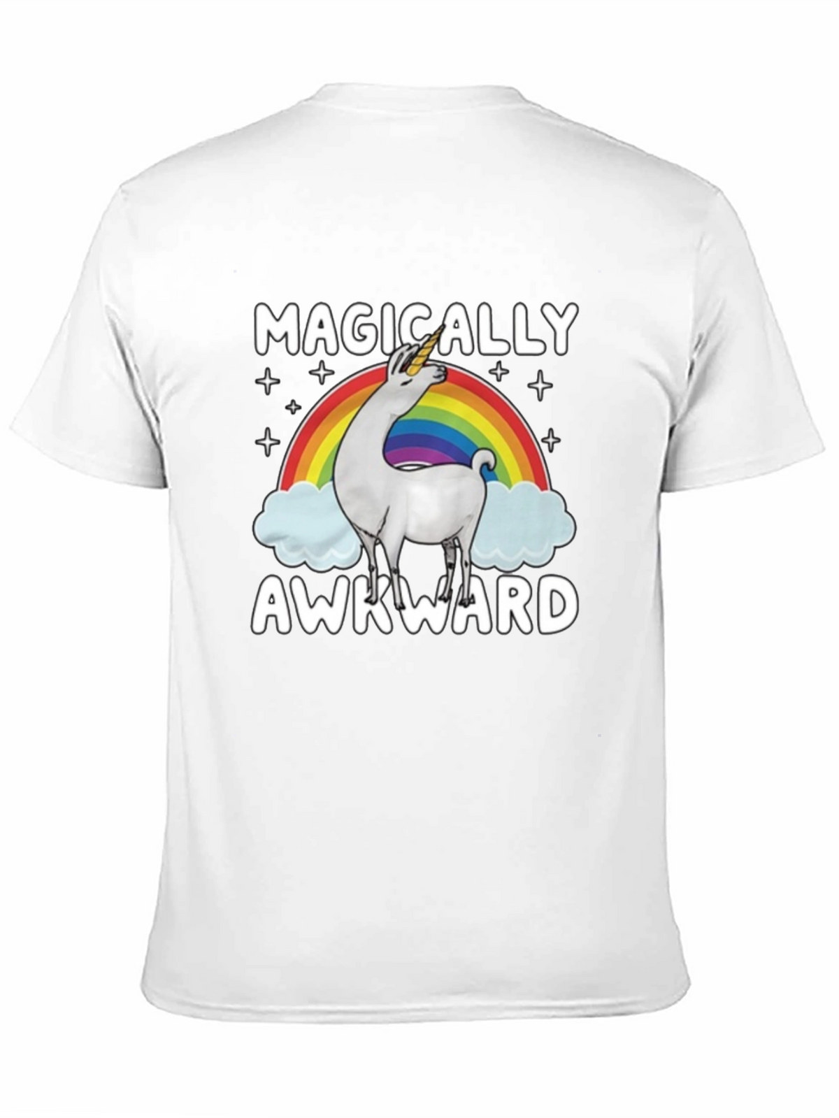 Magically Awkward Unicorn Llama Graphic Tee